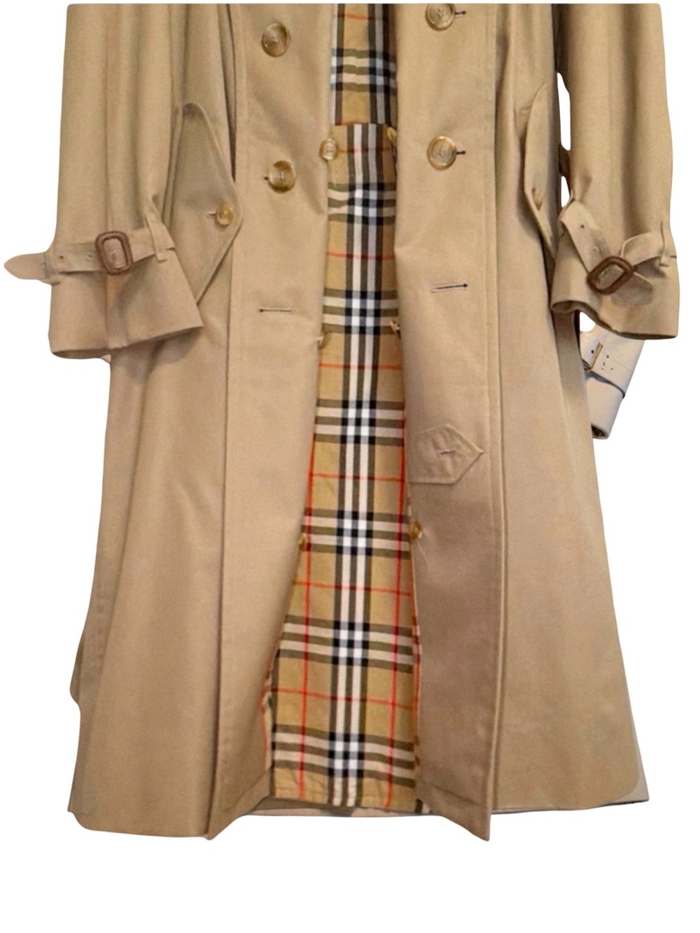 Vintage Men’s Burberry Trench Coat | Nova Check Removable Liner | Belted | 42R - Picture 8 of 15